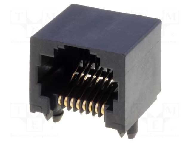 Connector: RJ45; socket; PIN: 8; Cat: 3; low profile; gold-plated MOLEX MX-43860-0001