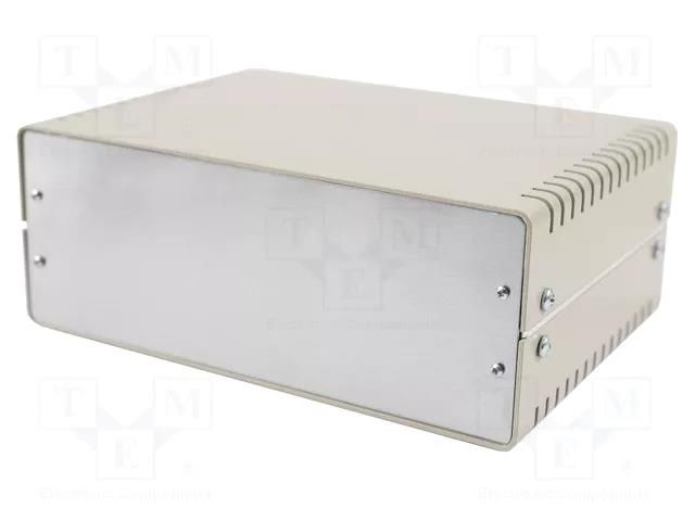 Enclosure: with panel; vented; 1402; X: 254mm; Y: 185mm; Z: 99mm HAMMOND HM-1402HV