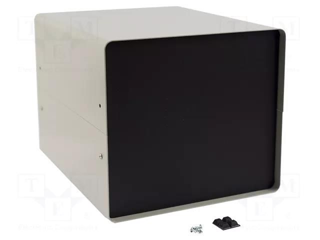 Enclosure: with panel; vented; 1401; X: 254mm; Y: 305mm; Z: 229mm HAMMOND HM-1401G