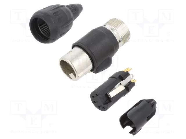 Connector: XLR; plug; female; PIN: 5; straight; for cable; soldering NEUTRIK NTR-NC5FX-TOP