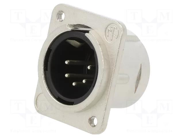 connector CHASS. CON. MALE 5POLE L W/M3 NEUTRIK NTR-NC5MDM3-L-1