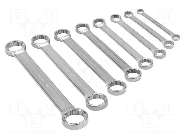 Wrench-set; box; tool steel; 8pcs. BAHCO SA.4M/8
