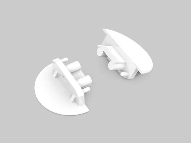 ending GROOVE10 TOPMET with hole white 76980001 5901597257943