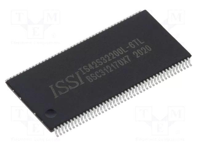 IC: DRAM memory; 64MbDRAM; 512kx32bitx4; 166MHz; 6ns; TSOP86 II ISSI IS42S32200L-6TL