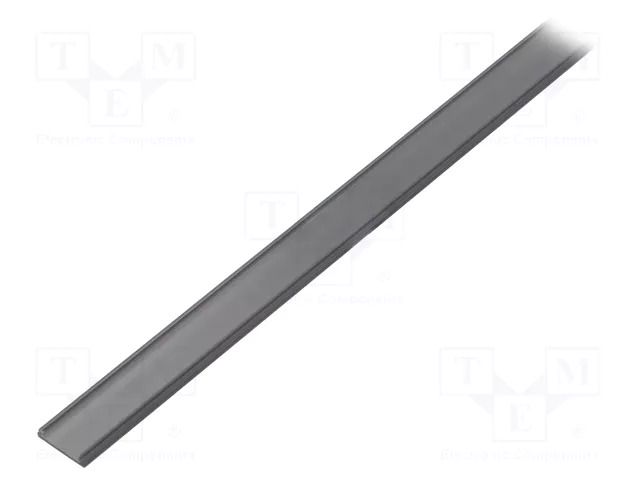 Cover for LED profiles; black; 1m; Kind of shutter: C; push-in TOPMET TOP-76320041S