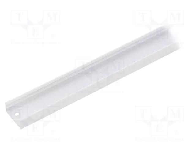 Profiles for LED modules; white; L: 2m; BEGTON12; aluminium TOPMET TOP-BEGTON12/WH-2M