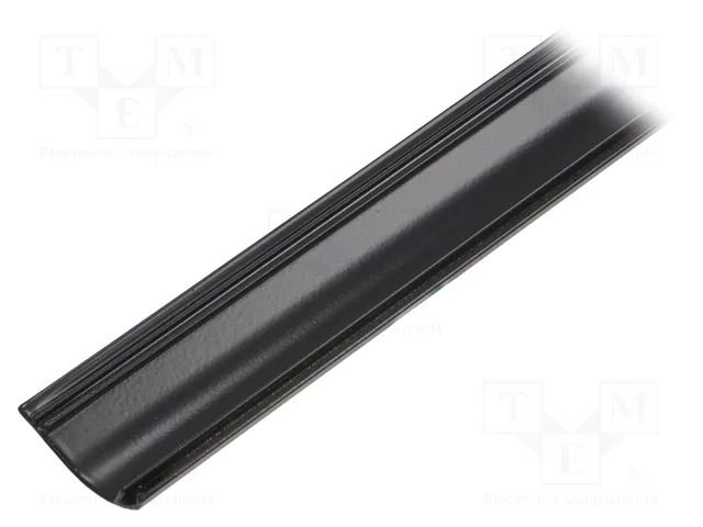 Cover; black; 1m; aluminium; anodized; for profiles; WAY10 TOPMET TOP-F9000502