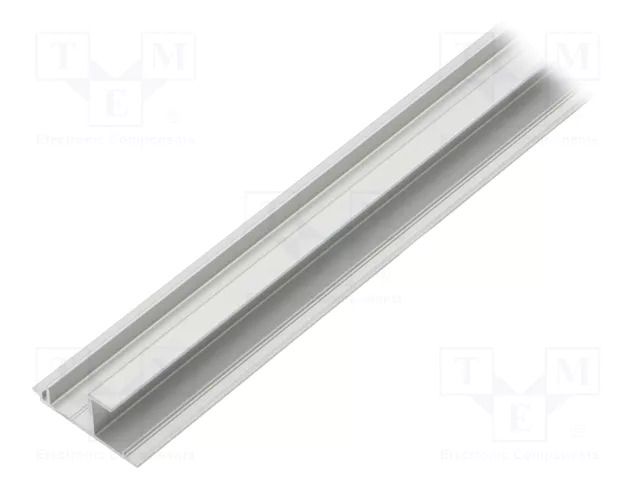 Profiles for LED modules; natural; L: 1m; WAY10; aluminium TOPMET TOP-WAY10/A-1M