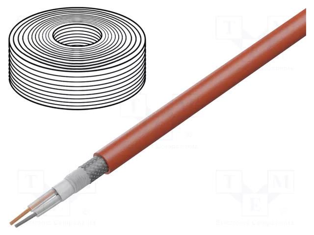 Wire: microphone cable; 2x0.35mm2; red; OFC; -15÷70°C TASKER TAS-C128-RED