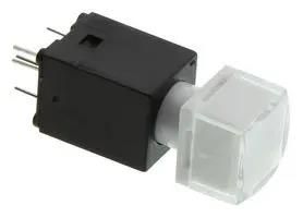 PB SW, SPST, 0.1A, 20VDC, GREEN, SOLDER LP16OA1ASTWG.