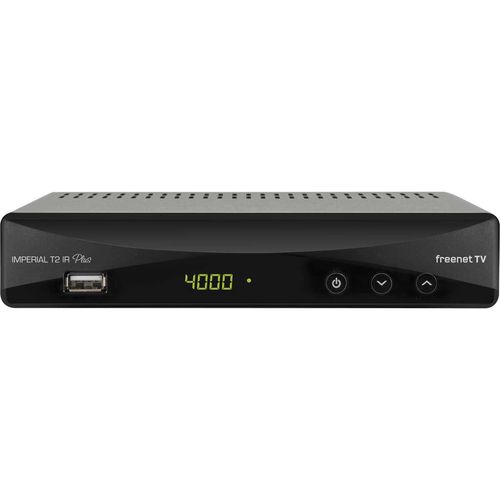 T2 IR Plus DVB-T2 Receiver with Integrated Freenet TV Decryption System (Incl. 3 Months of Freenet TV) Black 77-560-00 4024035775609