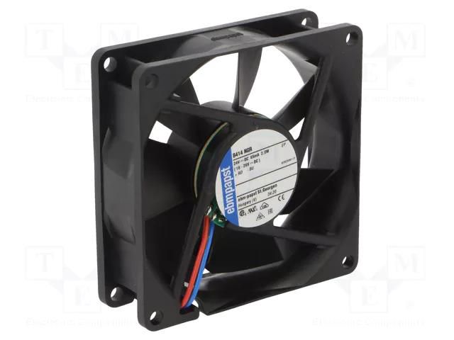 Fan: DC; axial; 24VDC; 80x80x25.4mm; 9292506113 EBM-PAPST 8414NGR