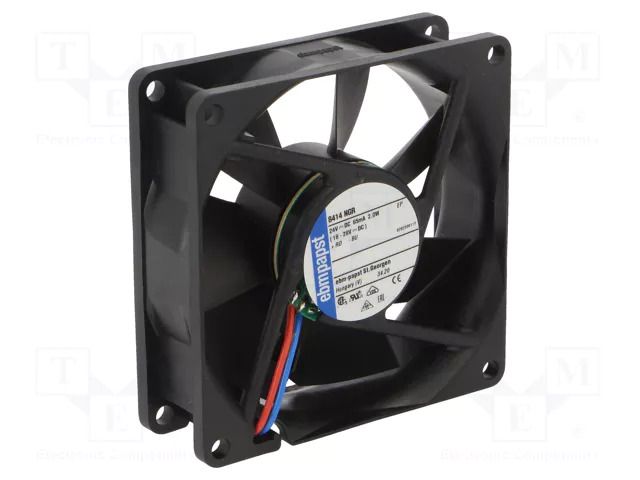 Fan: DC; axial; 24VDC; 80x80x25.4mm; 9292506113 EBM-PAPST 8414NGR