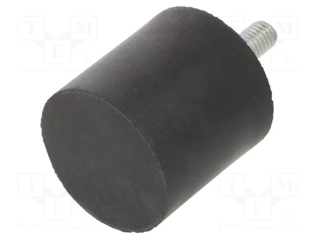 Vibroisolation foot; Ø: 40mm; H: 40mm; Shore hardness: 70±5; 974N ELESA+GANTER DVA4-40-40-M8-70