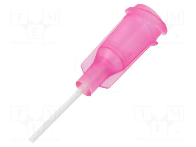 Needle: plastic flexible; 0.5"; Size: 20; straight; 0.6mm FISNAR FIS-20F-1/2