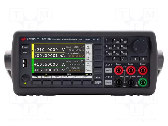 Device: source-measure; 210V; Iout: 3.03A; Ch: 2; 31.8W; 100nVDC KEYSIGHT B2912B