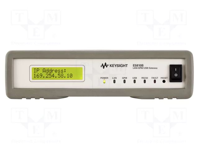Module: LAN/GPID/USB gateway; Interface: GPIB,RS232,USB KEYSIGHT E5810B