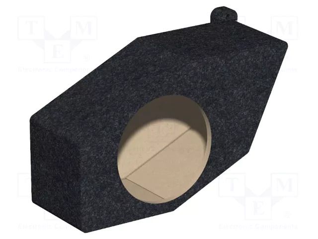 Car loudspeaker enclosure; MDF; black melange; 200mm; BMW; 8l BASSER OBGL.BMW.20