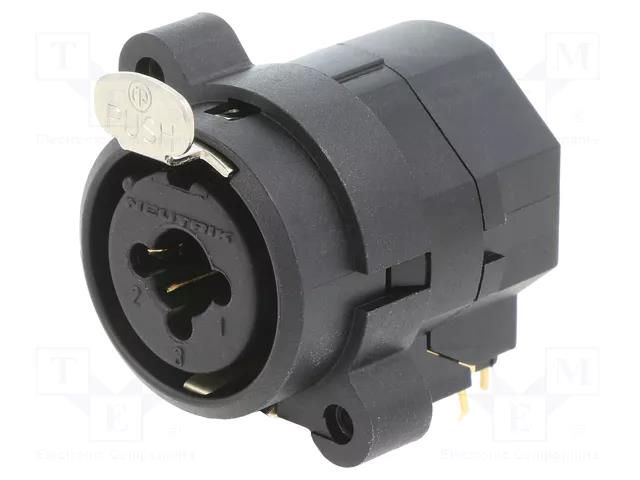 Connector: Jack 6,3mm + XLR; socket; female; angled 90°; THT; 3A NEUTRIK NTR-NCJ9FI-H