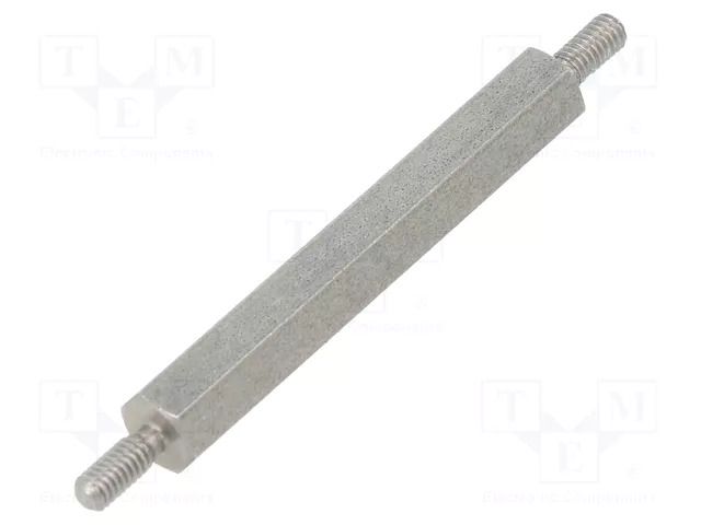 Screwed spacer sleeve; 35mm; Ext.thread: M2,5; hexagonal DREMEC TMM-M2.5X35/DR442