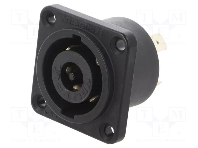 For panel mounting,screw; plug; straight NEUTRIK NTR-NLT8MP-BAG