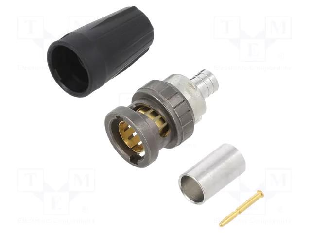 connector REAR-TWIST UHD BNC CABLE CONNECTOR NEUTRIK NTR-NBNC75BLP9X