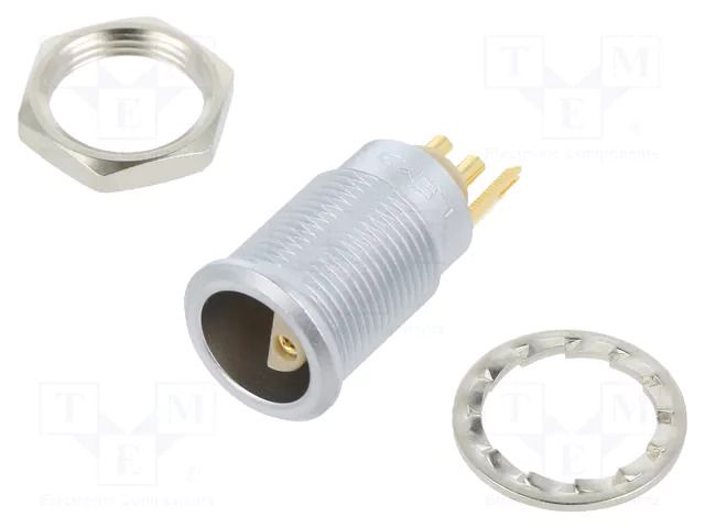 Connector: circular; 0S; socket; male/female; PIN: 2,2(1+1); 10A LEMO ERN.0S.302.CLL