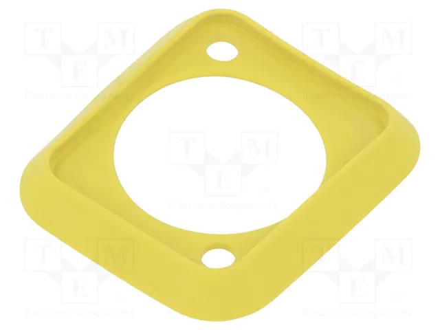 Accessory:  D-SIZE GASKET YELLOW NEUTRIK NTR-SCDP-4