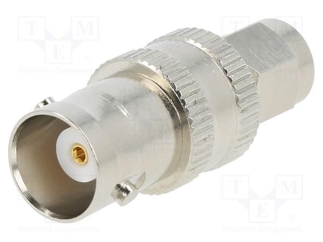 Adapter; BNC socket,SMA plug; Insulation: PTFE; 50Ω AMPHENOL RF 242102