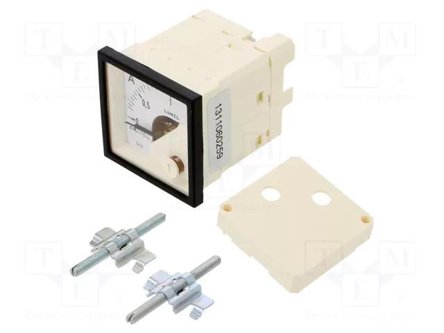 Ammeter; on panel; I AC: 0÷1A; True RMS; Class: 1.5; 40÷72Hz; 300V LUMEL EA16N-E20100000A0