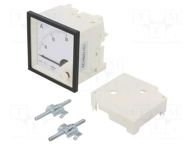 Ammeter; on panel; I AC: 0÷30A; True RMS; Class: 1.5; 40÷72Hz; 600V LUMEL EA17N-E21400000000