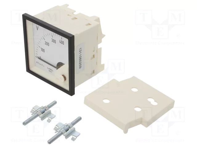 Voltmeter; on panel; VDC: 0÷400V; Class: 1.5; Umax: 600V; 72x72mm LUMEL MA17N-A61400000000