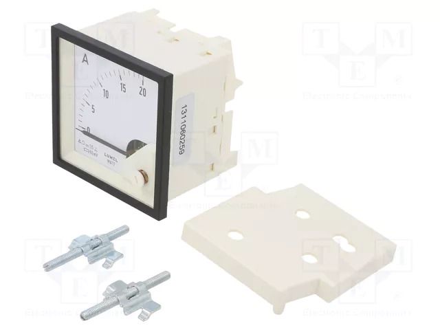 Ammeter; on panel; I DC: 0÷20A; Class: 1.5; Length: 61mm; 600V; MA17 LUMEL MA17N-AB0900000000