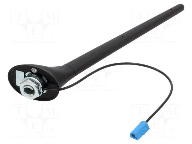 Antenna; car top; 0.2m; AM,FM; Opel; with amplifier; 0.275m 4CARMEDIA ANT.67