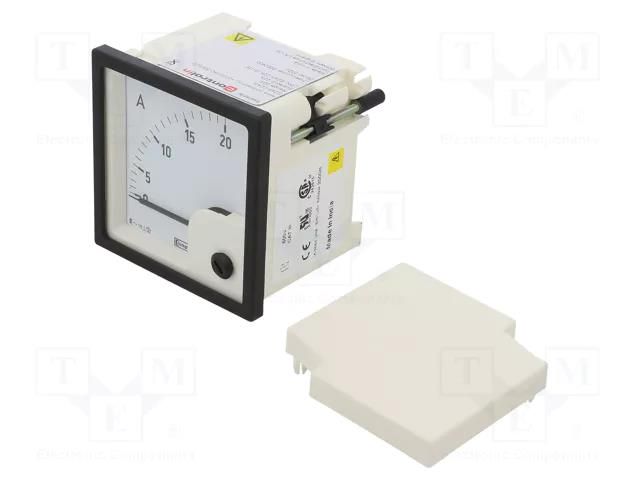 Ammeter; on panel; I AC: 0÷20A; True RMS; Class: 1.5; 50÷60Hz CROMPTON - TE CONNECTIVITY E243-02A-G-05