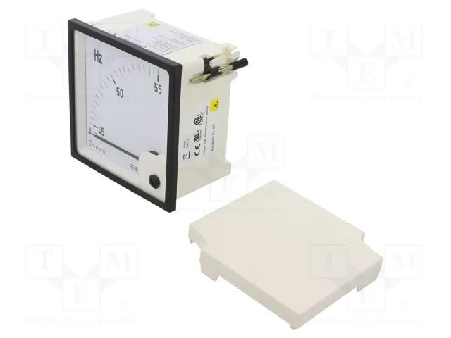 Meter: frequency; on panel; analogue,mounting; 96x96mm; 45÷55Hz CROMPTON - TE CONNECTIVITY E244-41S-G-05