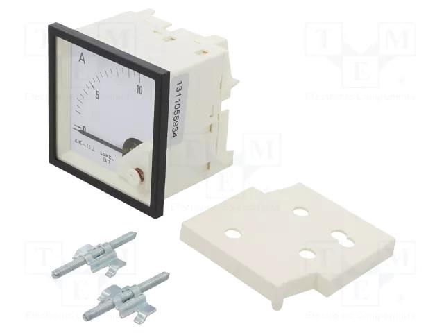 Ammeter; on panel; I AC: 0÷10A; True RMS; Class: 1.5; 40÷72Hz; 600V LUMEL EA17N-E20700000000
