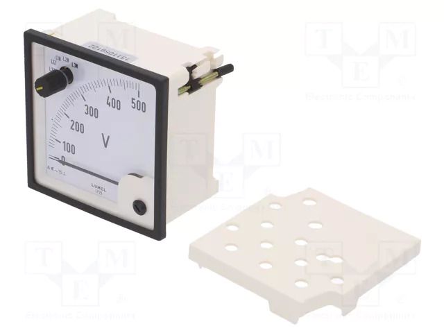 Voltmeter; on panel; VAC: 0÷500V; Class: 1.5; True RMS; Umax: 300V LUMEL EP29-NE6150000