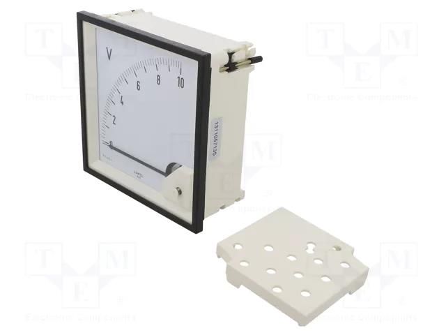 Voltmeter; on panel; VDC: 0÷10V; Class: 1.5; Umax: 600V; 144x144mm LUMEL MA12N-A60600000000