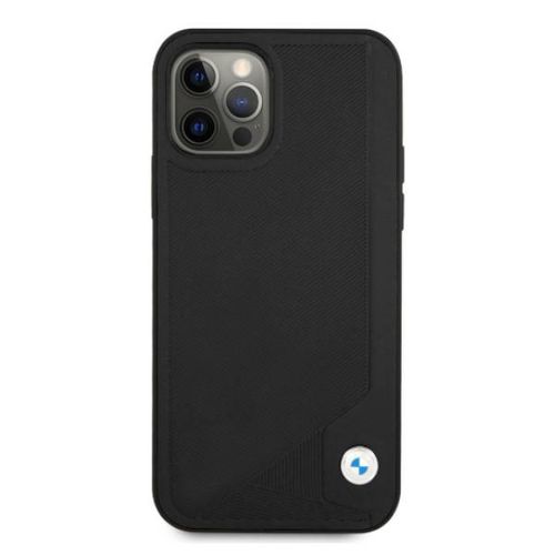 BMW Leather Deboss Case for iPhone 12 / iPhone 12 Pro - Black, BMW 3666339010751 3666339010751