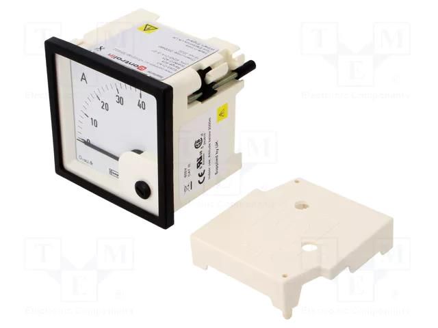 Ammeter; on panel; I DC: 0÷40A; Class: 1.5; 72x72mm CROMPTON - TE CONNECTIVITY E243-01A-G-07