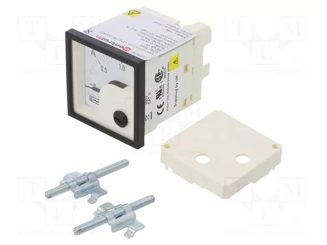 Ammeter; on panel; I AC: 0÷1A; True RMS; Class: 1.5; 50÷60Hz; Iin: 1A CROMPTON / TE CONNECTIVITY E242-75A-G-01