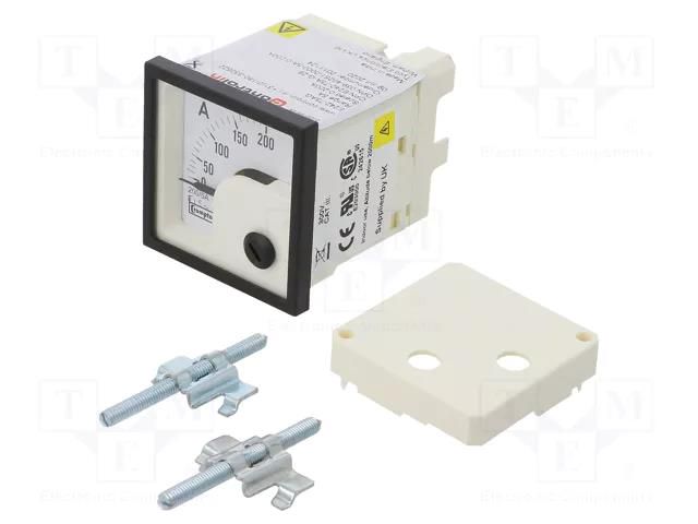 Ammeter; on panel; I AC: 0÷200A; True RMS; Class: 1.5; 50÷60Hz CROMPTON - TE CONNECTIVITY E242-75A-G-29