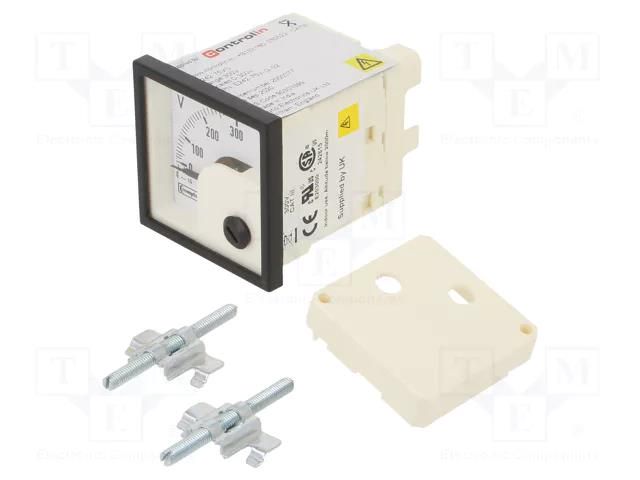 Voltmeter; on panel; VAC: 0÷300V; Class: 1.5; True RMS; 50÷60Hz CROMPTON - TE CONNECTIVITY E242-75V-G-02