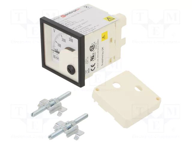 Voltmeter; on panel; VAC: 0÷300V; Class: 1.5; True RMS; 50÷60Hz CROMPTON - TE CONNECTIVITY E242-75V-G-02