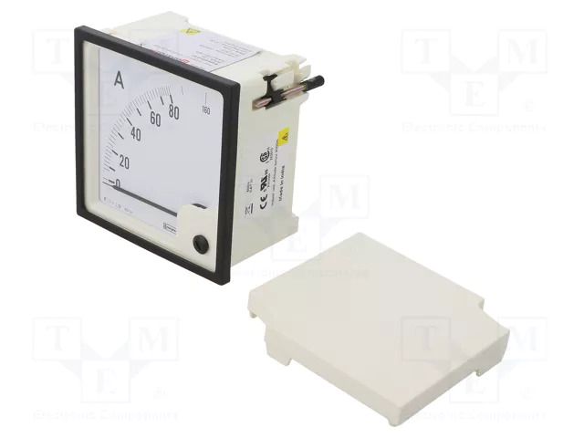 Ammeter; on panel; I AC: 0÷80A,160A; True RMS; Class: 1.5; 50÷60Hz CROMPTON / TE CONNECTIVITY E244-022-G-42