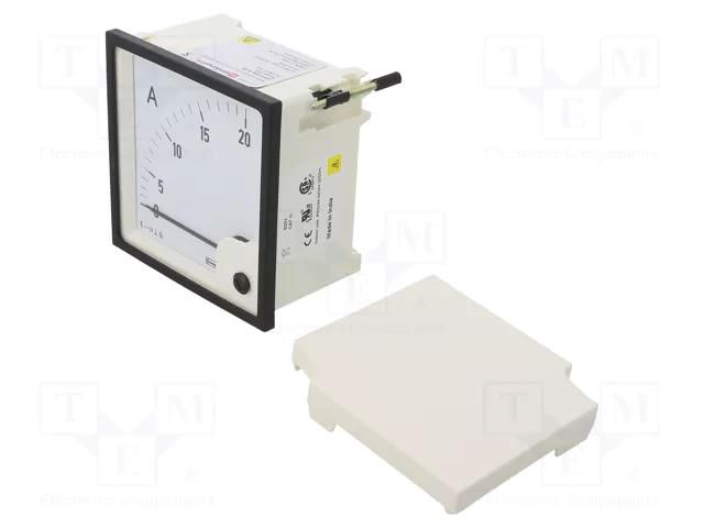 Ammeter; on panel; I AC: 0÷20A; True RMS; Class: 1.5; 50÷60Hz CROMPTON - TE CONNECTIVITY E244-02A-G-05