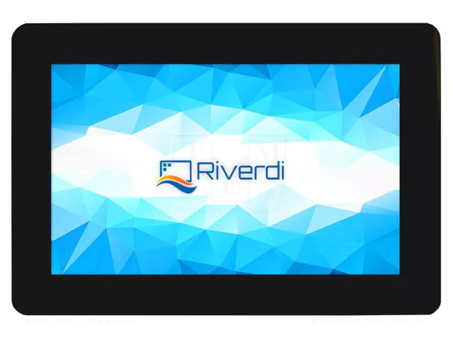 Display: TFT; 5"; 800x480; Illumin: LED; Dim: 136x92.8mm; black; EVE2 Riverdi SM-RVT50UQFNWC01