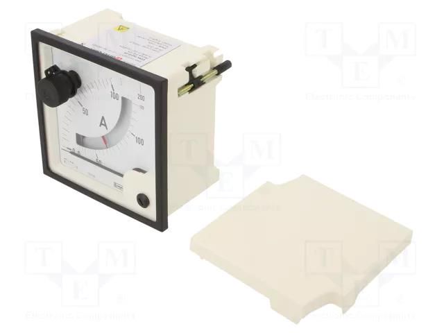 Ammeter; on panel; I AC: 0÷100A,120A,200A; Class: 1.5; 96x96mm CROMPTON - TE CONNECTIVITY E244-162-G-25