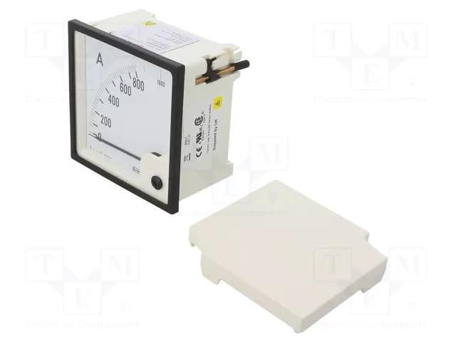 Ammeter; on panel; I AC: 0÷800A,1.6kA; True RMS; Class: 1.5 CROMPTON - TE CONNECTIVITY E244-022-G-32